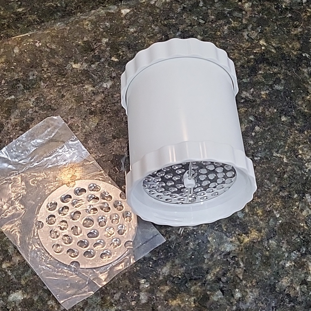 Multipurpose Table Grater Cup White Kitchen Grater with Extra Blade